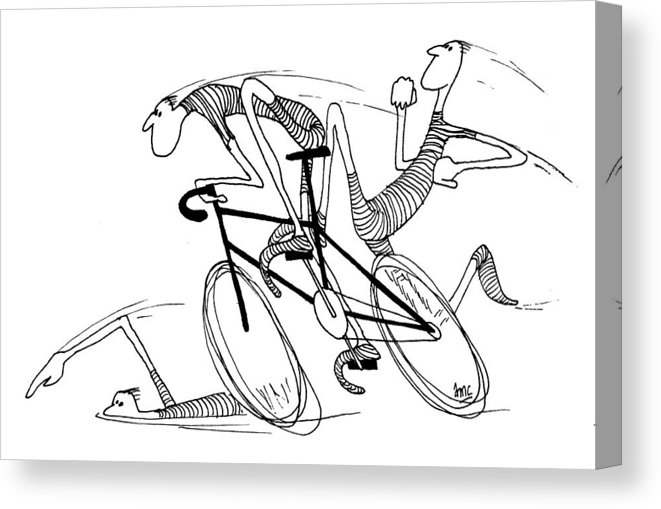 661x509 le triathlon de la gaude canvas print canvas art - Triathlon Drawing