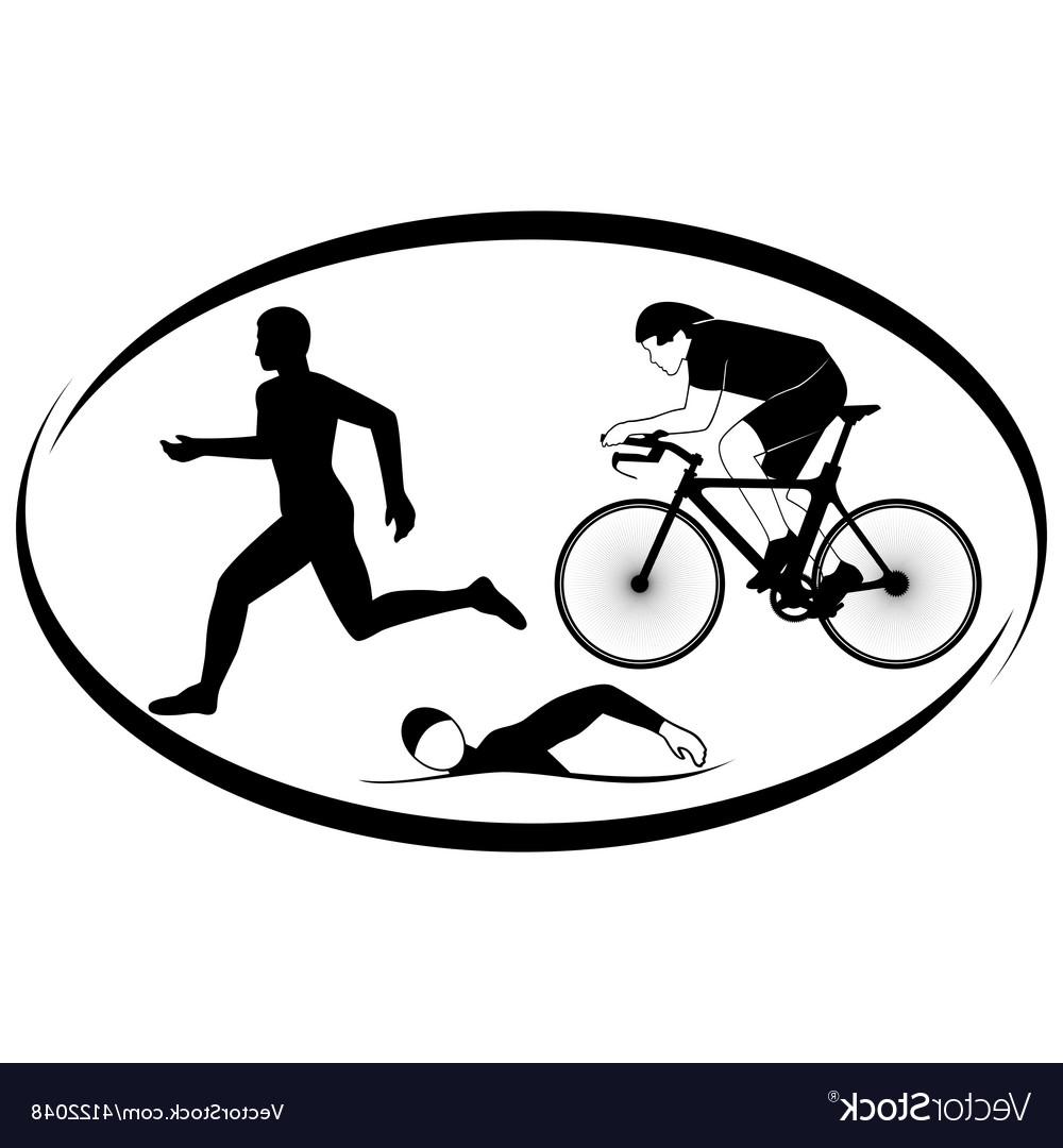 1000x1080 best triathlon vector drawing - Triathlon Drawing