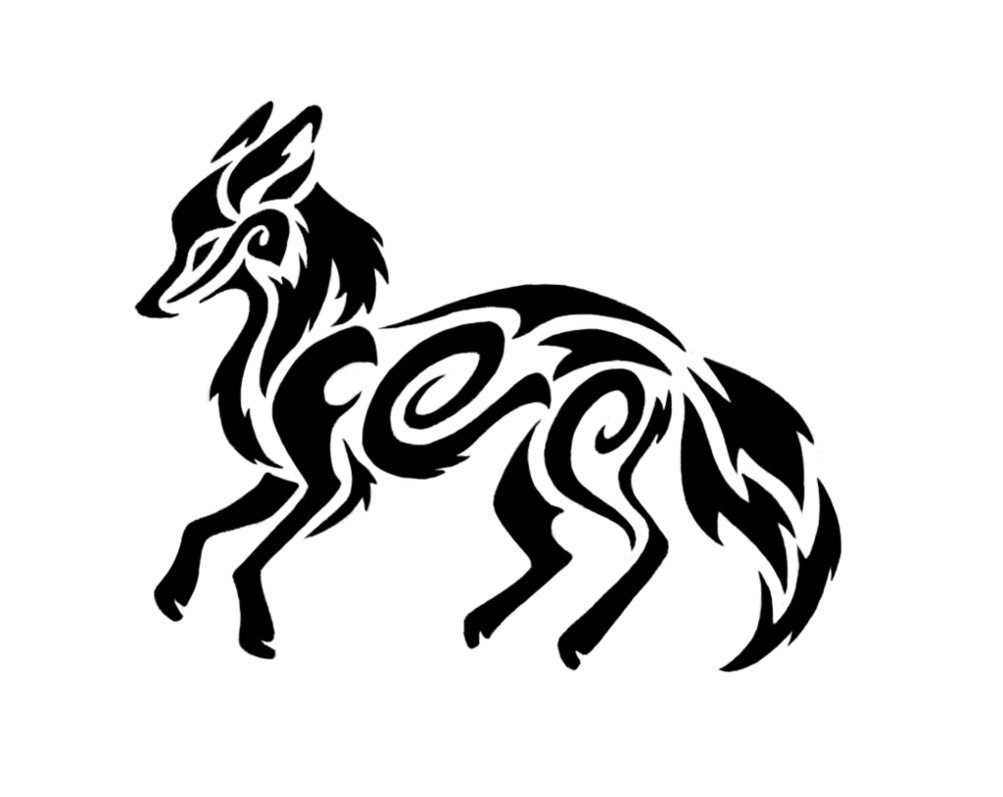 1003x797 Collection Of Free Coyote Drawing Tribal Download On Ui Ex - Tribal Animal Drawings