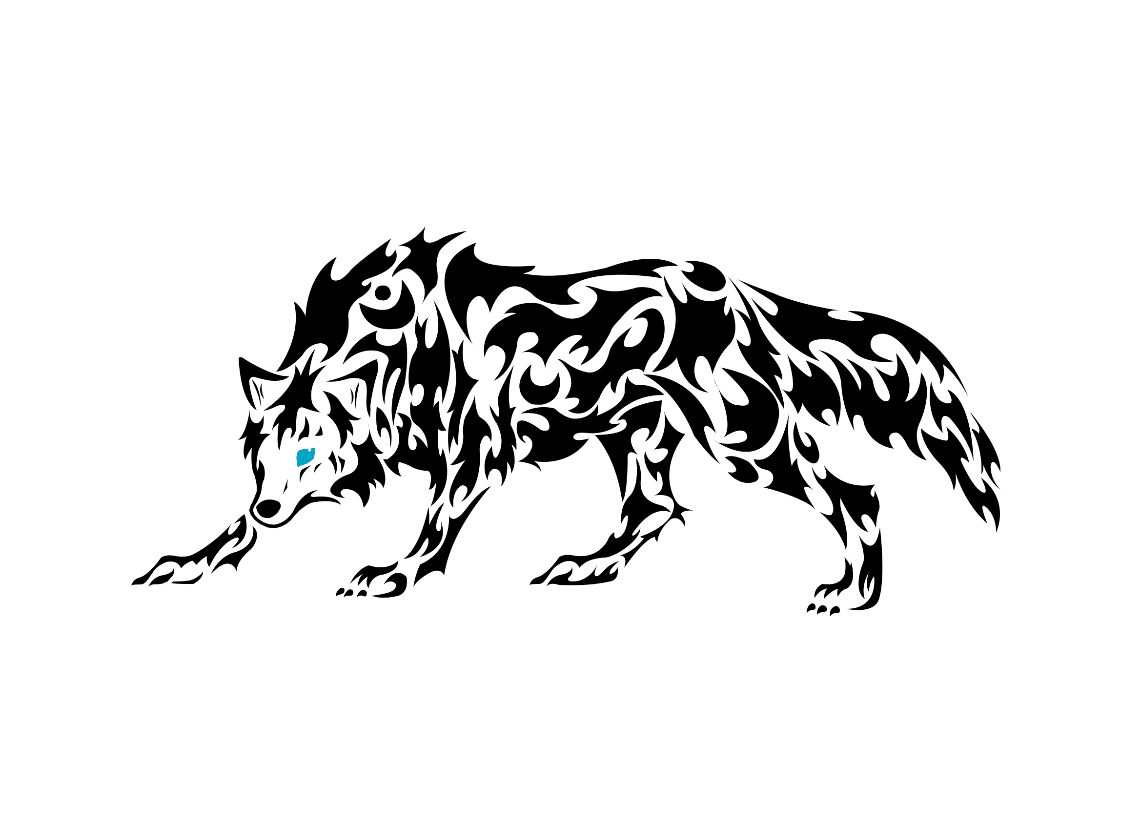 2338x1700 Medium Tribal Animal Commision - Tribal Animal Drawings