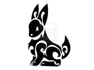300x225 Tribal Bunny - Tribal Animal Drawings