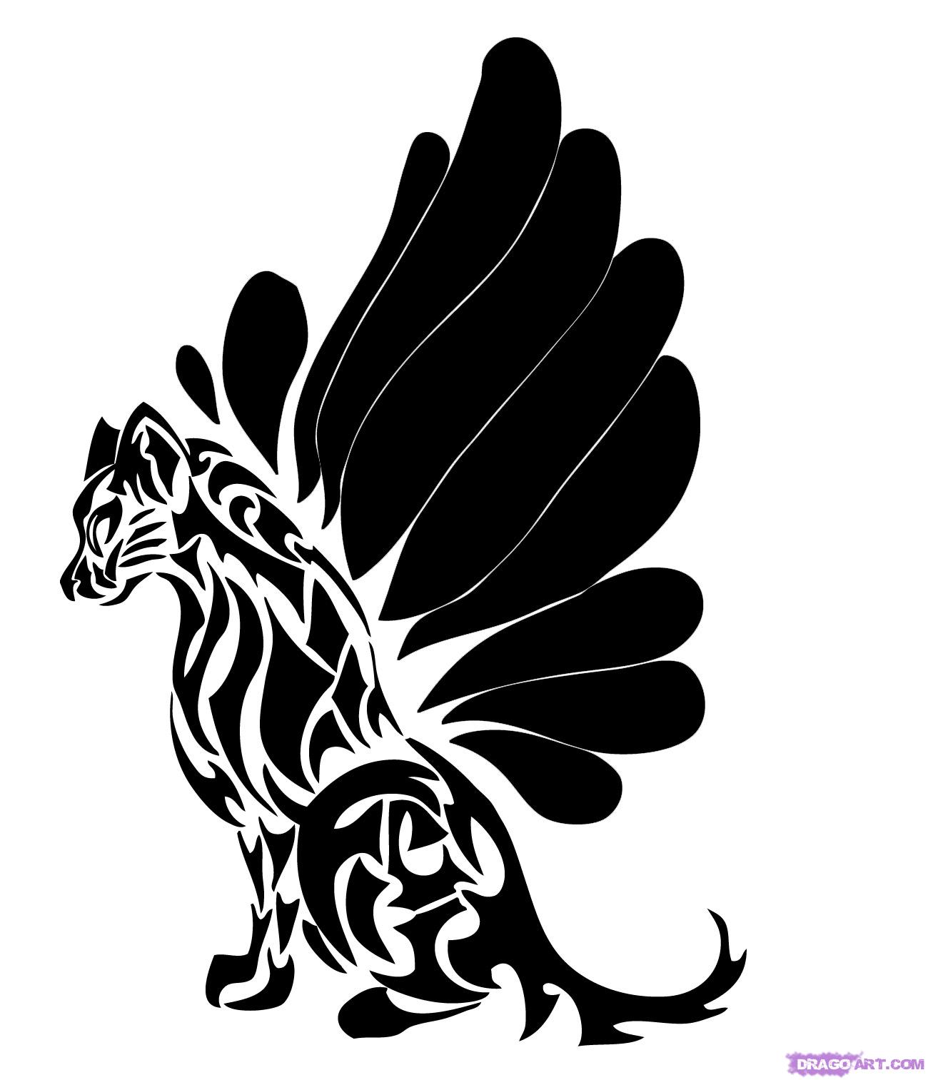 1300x1513 How To Draw Tribal Animals Art, Step - Tribal Art Drawing