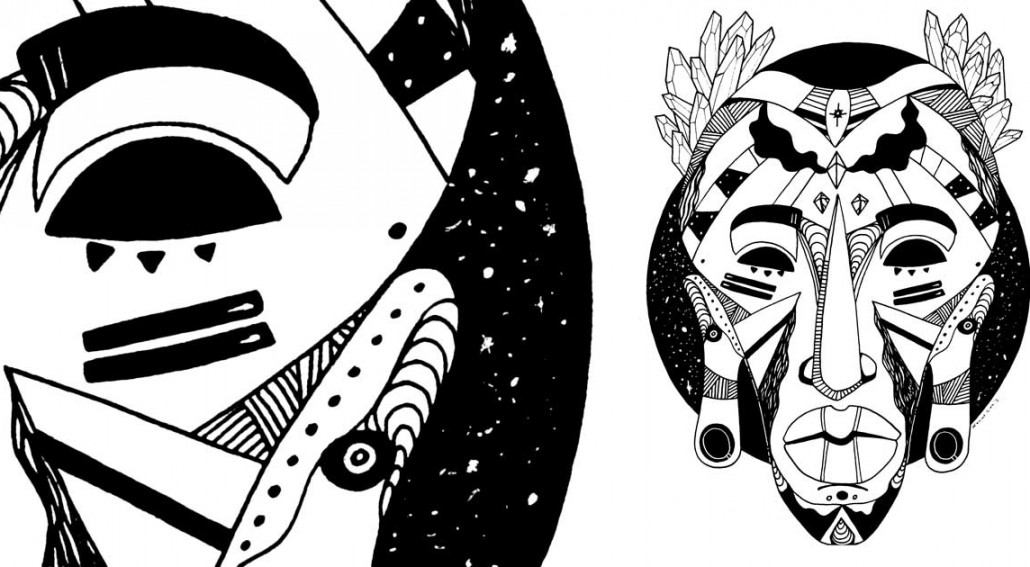 1030x567 african mask drawings the most beautiful african tribal art you - Tribal Art Drawing