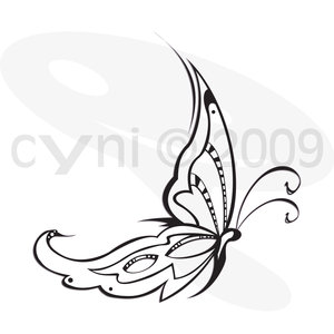 300x300 Tribal Butterfly Tattoo Design - Tribal Butterfly Drawing