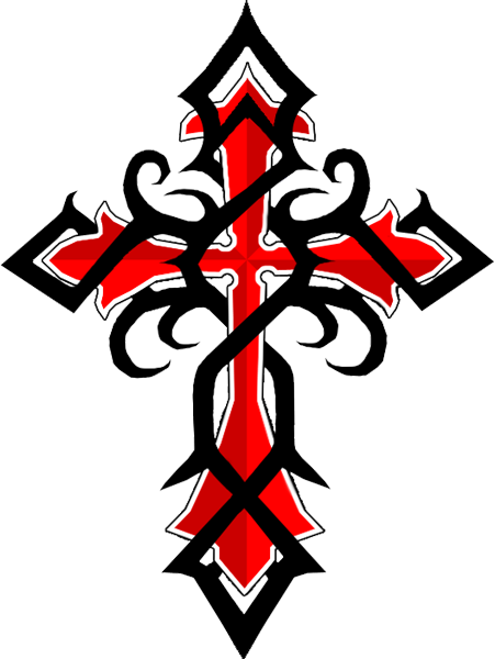 451x600 Jesus Christ Tattoos And Cross Tattoos Hits All Crosses - Tribal Cross Drawings