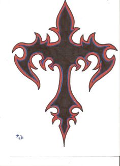 236x324 best crosses images crosses, drawings, tribal tattoos - Tribal Cross Drawings