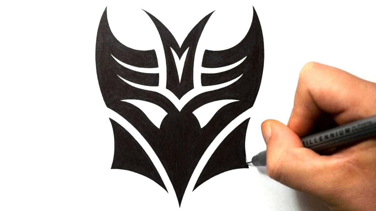 1280x720 How To Draw Decepticon In A Tribal Tattoo Design Style - Tribal Designs Drawings