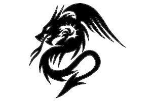 300x200 How To Draw Tribal Step - Tribal Dragon Drawing