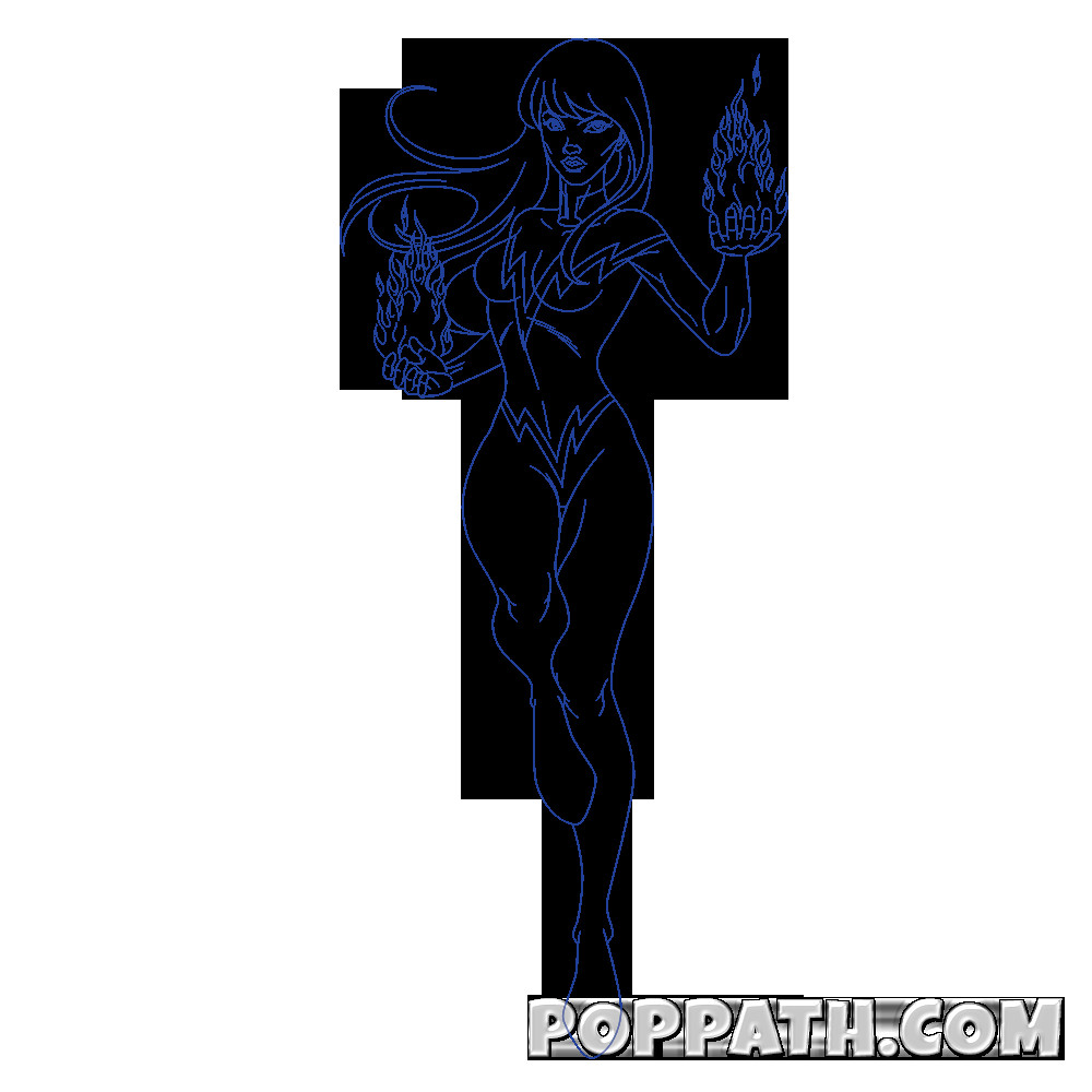 1000x1000 How To Draw A Superhero Body Step - Tribal Drawing Step By Step