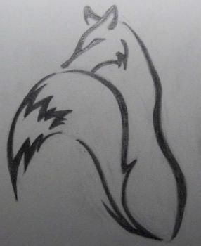286x350 how to draw a simple tribal fox art drawings, art, tribal drawings - Tribal Drawing Step By Step