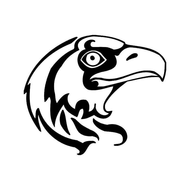 800x800 Tribal Eagle Vinyl Sticker - Tribal Eagle Drawing