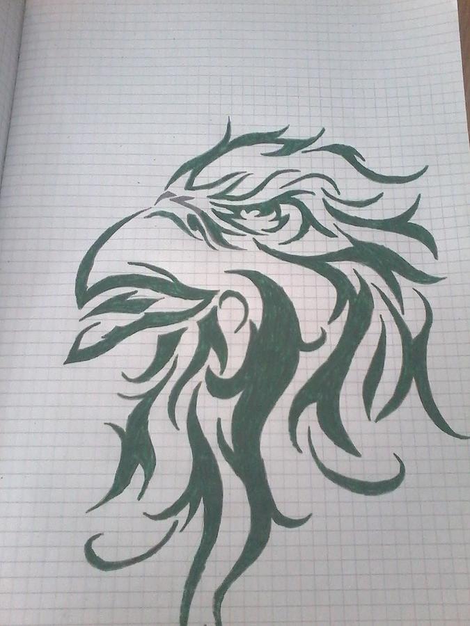 675x900 Tribal Eagle Drawing - Tribal Eagle Drawing