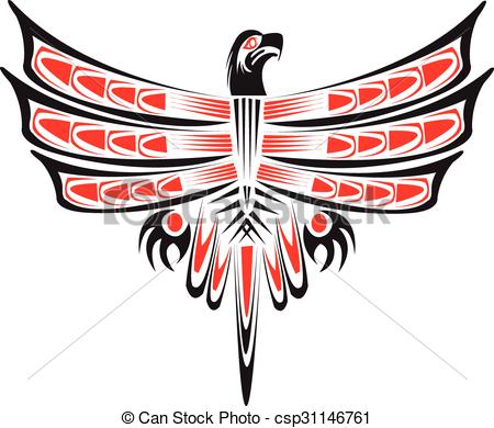 450x390 Tribal Eagle - Tribal Eagle Drawing