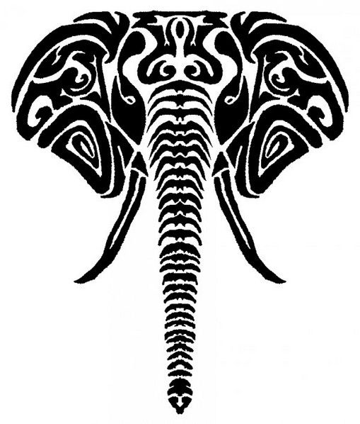 509x598 Image Result For Tribal Elephant Drawing Art Ideas African - Tribal Elephant Drawing