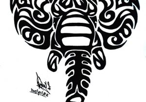 300x210 Tribal Elephant Drawing - Tribal Elephant Drawing