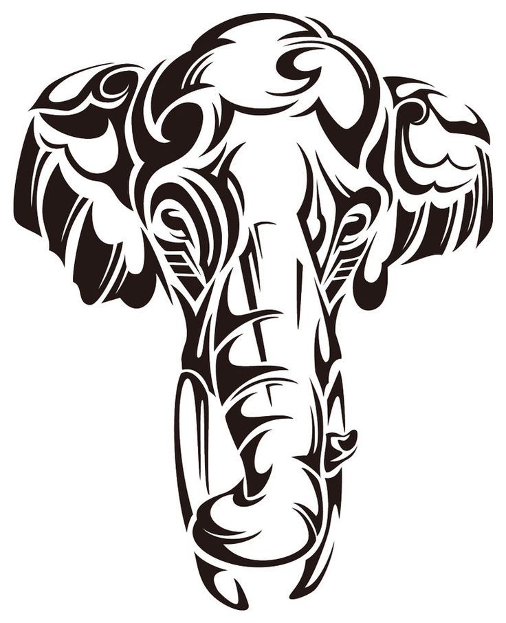 736x906 Tribal Elephant Transparent Png Clipart Free Download - Tribal Elephant Drawing