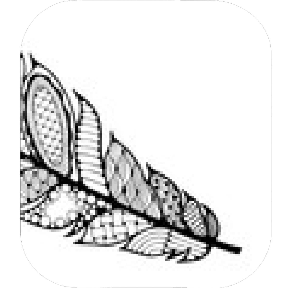 1200x1200 Designs Mein Mousepad Design Mousepad Selbst Designen - Tribal Feather Drawing