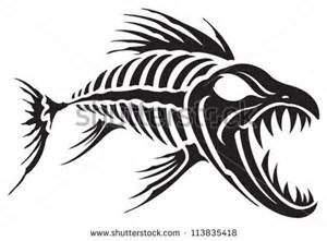 300x221 Tribal Fish Skeleton Tattoo Designs - Tribal Fish Drawing