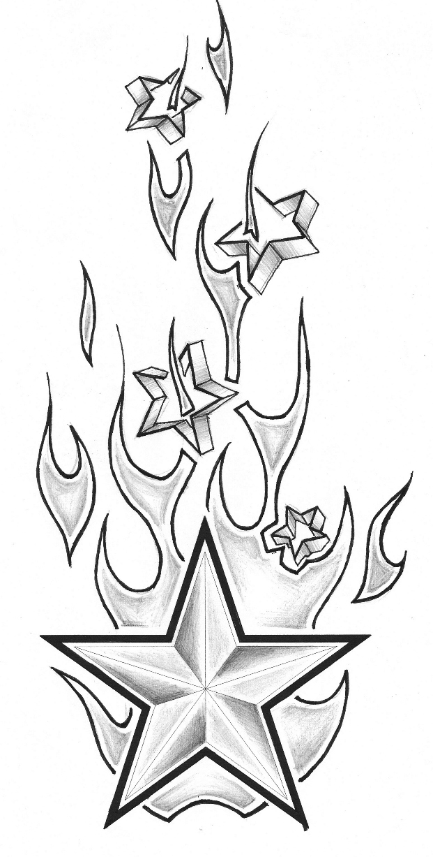 621x1227 fire flame tattoo images designs - Tribal Flame Drawings