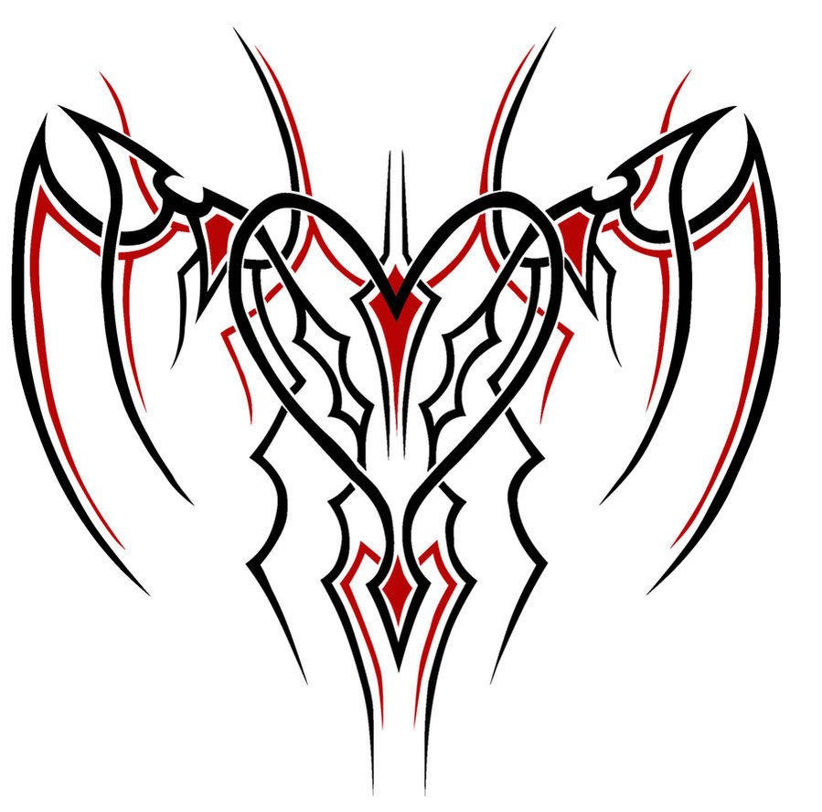 899x888 Tribal Heart Tattoo Drawings Free Image - Tribal Heart Drawings