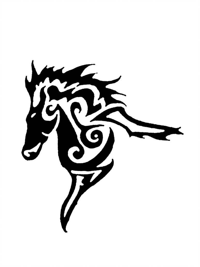 774x1032 Tribal Horse Drawing - Tribal Horse Drawing
