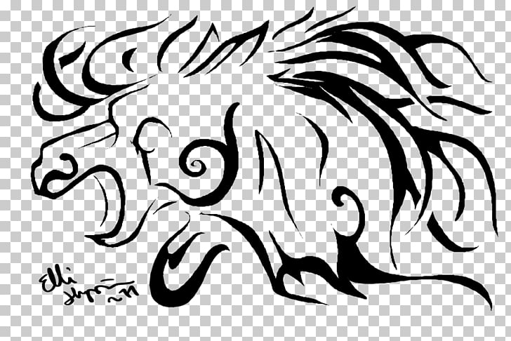 728x486 Carnivora Drawing Line Art Tribal Horse Png Clipart Free - Tribal Horse Drawing