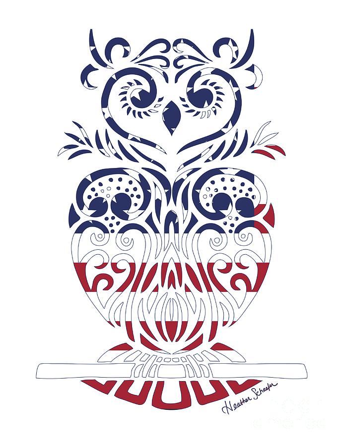 695x900 Made In The Usa Tribal Owl Drawing - Tribal Owl Drawing