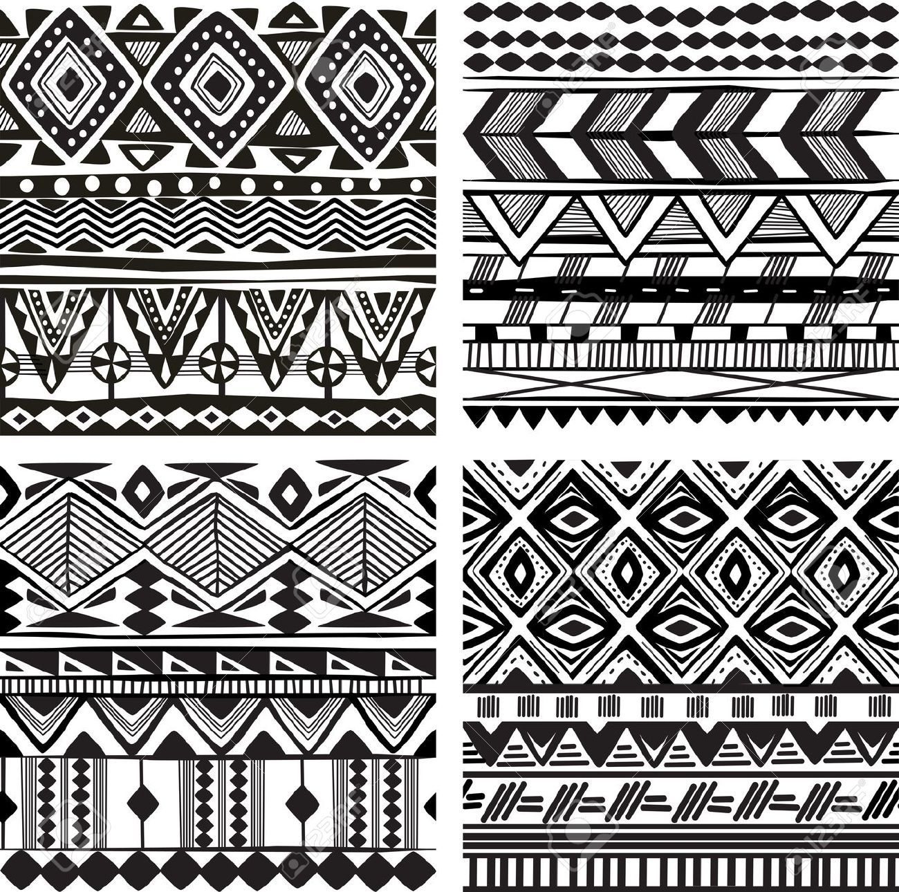 Tribal Pattern Drawing at PaintingValley.com | Explore collection of ...