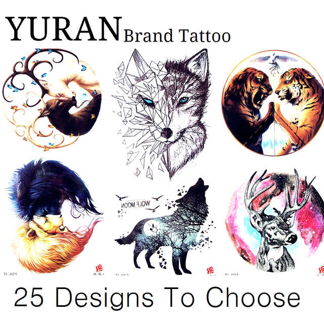 640x640 Online Shop Pattern Tribal Geometric Wolf Tattoo Stickers - Tribal Pattern Drawing