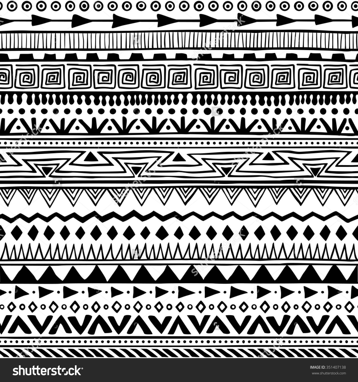 Tribal Print Drawings