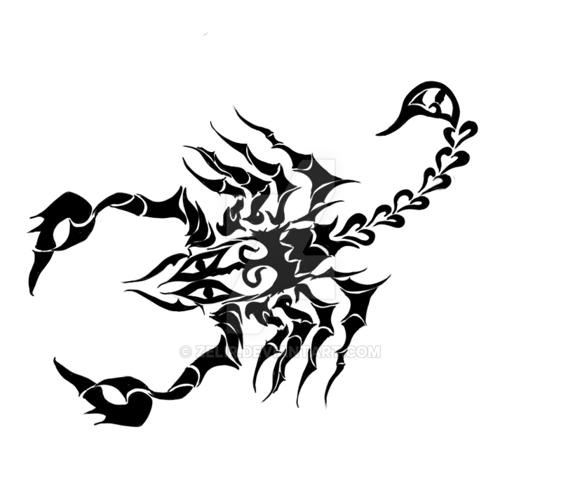 800x705 Scorpian Drawing Tribal Transparent Png Clipart Free Download - Tribal Scorpion Drawing