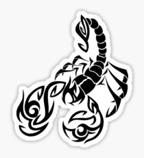 210x230 Tribal Scorpion Drawing Stickers Redbubble - Tribal Scorpion Drawing