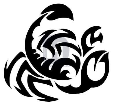 394x367 How To Draw A Tribal Scorpion, Step - Tribal Scorpion Drawing