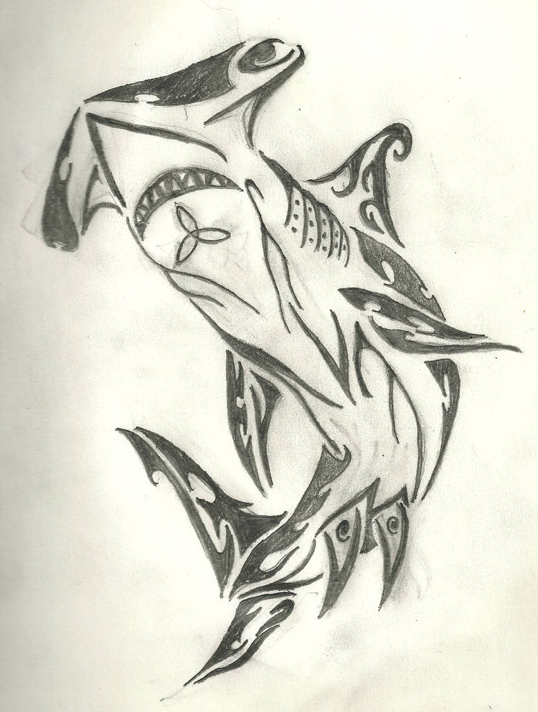 777x1028 Tribal Shark - Tribal Shark Drawing