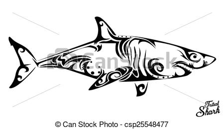 450x259 Tribal Shark - Tribal Shark Drawing