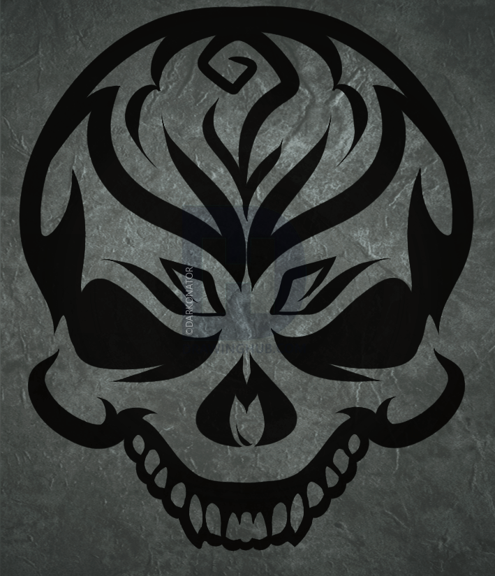 709x825 How To Draw A Tribal Skull, Step - Tribal Skull Drawings