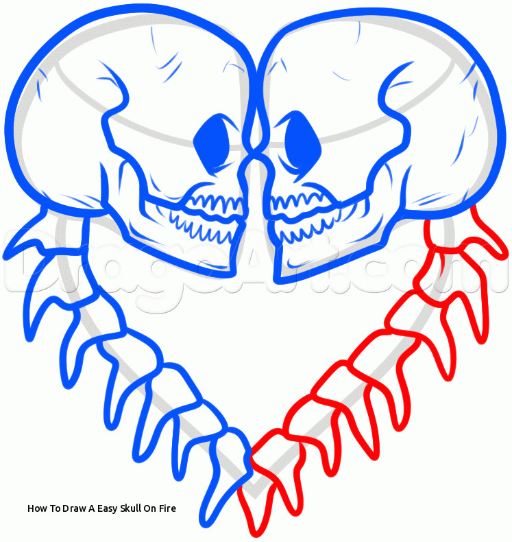 747x790 How To Draw A Easy Skull On Fire Tribal Skull Tattoos Ideas - Tribal Skull Drawings