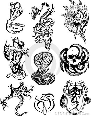 356x450 Latest Snake Tattoo Designs And Samples - Tribal Snake Drawing