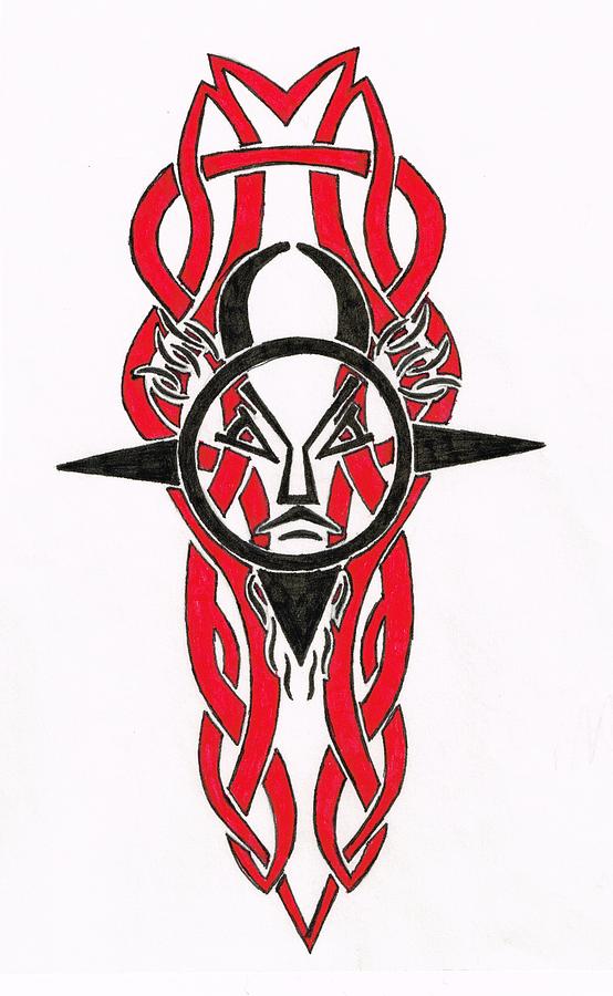 554x900 Tribal Sun Drawing - Tribal Sun Drawing