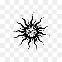 260x260 Tribal Sun Png - Tribal Sun Drawing