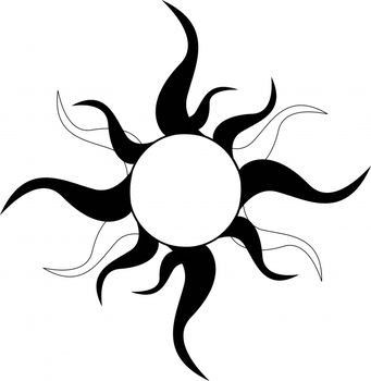 341x350 tribal sun tattoos hard rock cafe' sun tattoo tribal, sun - Tribal Sun Drawing