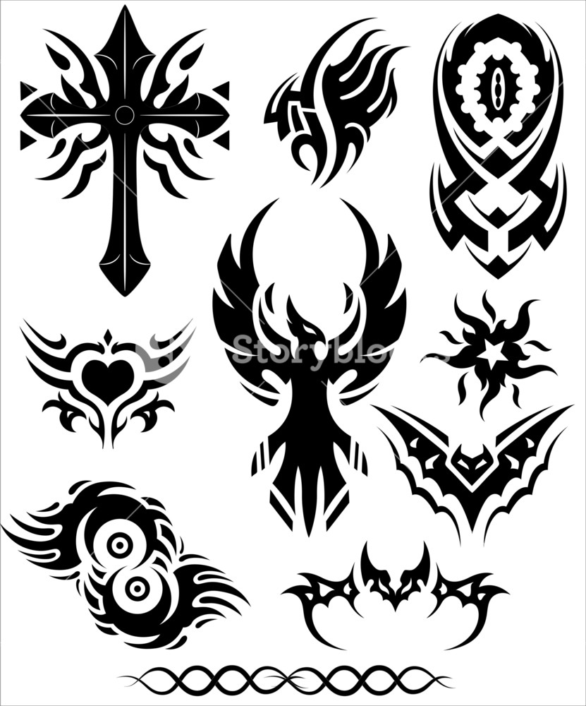 831x1000 Tribal Tattoos Designs Royalty Free Stock Image - Tribal Tattoo Drawing