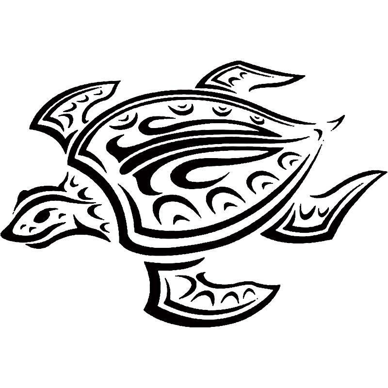 Tribal Turtle Drawing