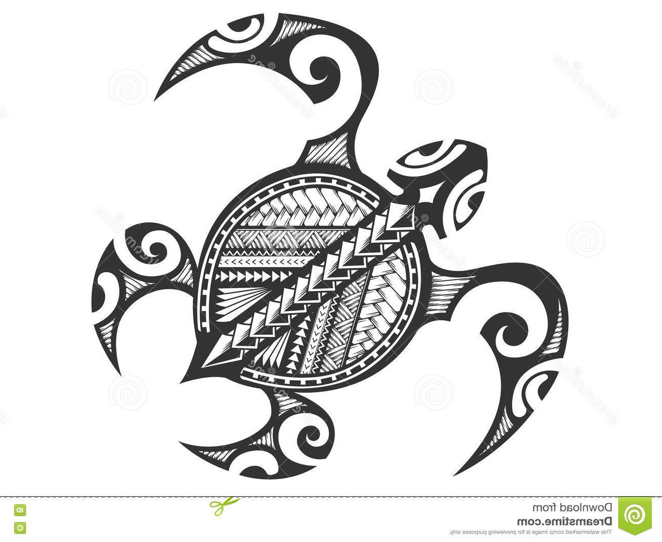 1300x1065 Top Polynesian Tribal Turtle Vector Illustration Style Photos - Tribal Turtle Drawing