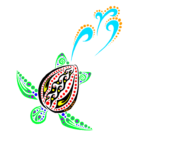 800x600 Tribal Turtle Drawing - Tribal Turtle Drawing