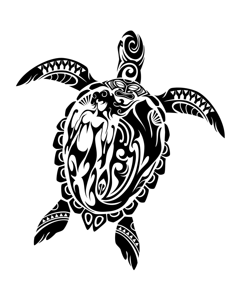 840x1000 Awesome Tribal Turtle Tattoo Design - Tribal Turtle Drawing