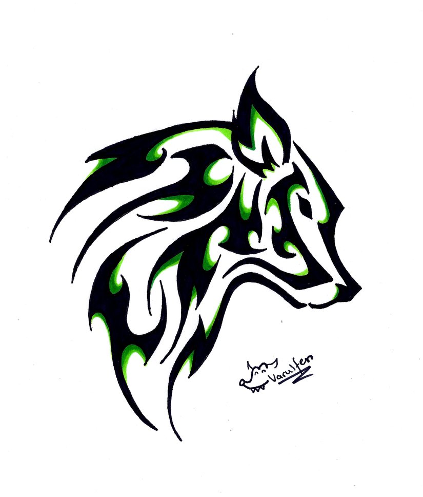 825x968 Simple Wolf Tattoo Art Design And Ideas For Tattooing - Tribal Wolf Drawing
