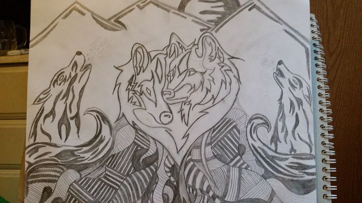 720x405 Tribal Wolf Drawing - Tribal Wolf Drawing