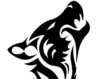 340x270 Tribal Wolf Drawing Etsy - Tribal Wolf Drawing