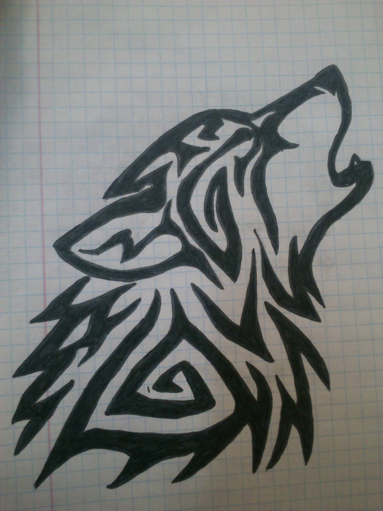 774x1032 Tribal Wolf Tattoo Drawing - Tribal Wolf Drawing